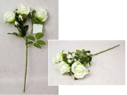 kwiat roza wys 49 cm 3 kwiat 110773