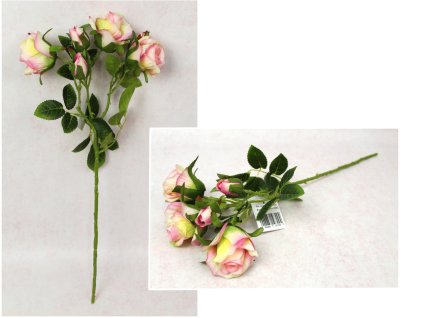 kwiat roza wys 49 cm 3 kwiat 110772