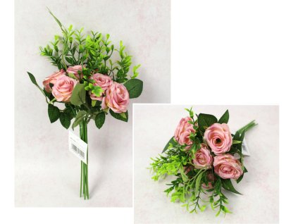 bukiet bukiecik roza z dodat 111025