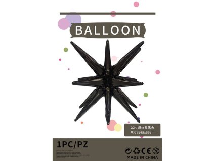 balon foliowy gwiazda 45x55 111280