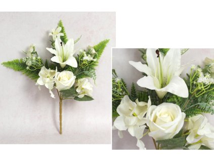 bukiet mieszamy roza lilia h 111537