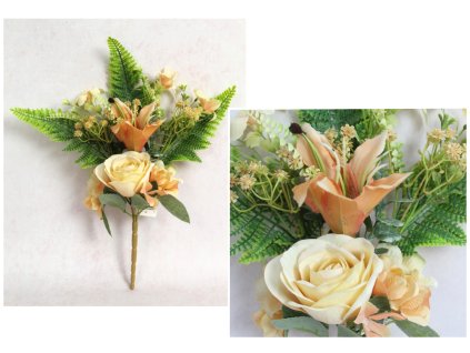 bukiet mieszamy roza lilia h 111536