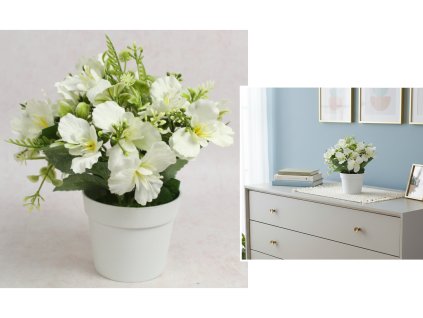 kwiat ala oleander w bialej 115019