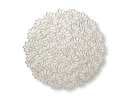 mata stolowa okragla kwiatki 112446