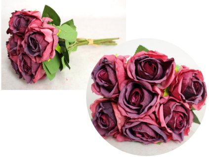 bukiet peczek roza zasuszona 112799