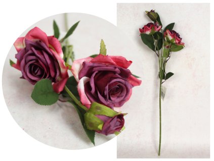 kwiat roza wys 52 cm 2 kwiat 112787