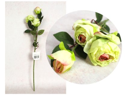 kwiat roza wys 52 cm 3 kwiat 112782