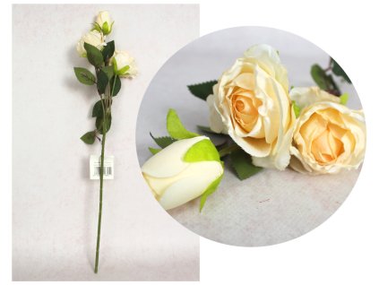 kwiat roza wys 52 cm 3 kwiat 112786