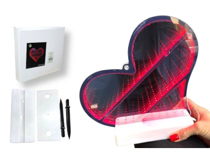 dekoracja led 3d serce 26x21 113395