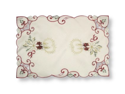 bieznik swiateczny kremowy w 113421