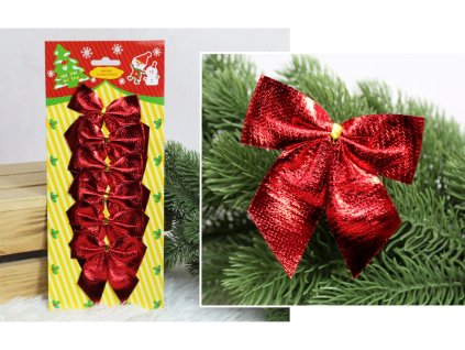 kokardki swiateczne 8x7 cm c 112970