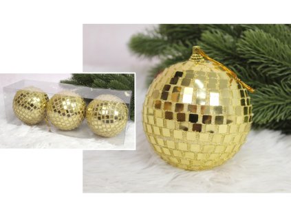 bombki kula disco 10 cm zlot 112996