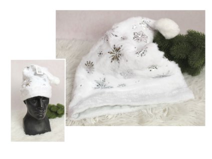 czapka mikolaja welurowa bia 112928