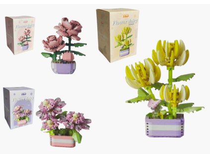 klocki kwiatki w wazonie mix 112754