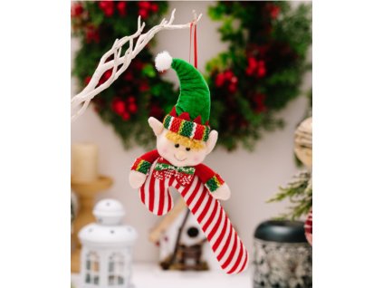 zawieszka elf 31x12 cm czerw 113117