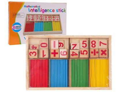 Dřevěná matematická hra Tyčinky