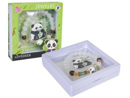 Sada šperků Panda Bílý náramek