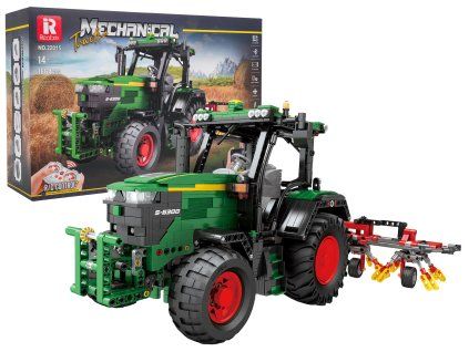 Sada kostek Traktor zelený + příslušenství 1828 ks.