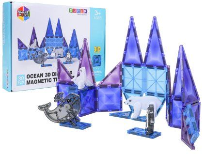 Sada magnetických kostek ICE SNOW 30 ks.