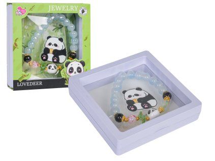 Sada šperků Panda modrý náramek