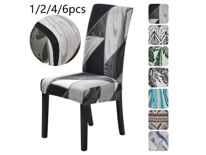 0 main 1246pcs stretch floral print chair cover home dining room chair covers multifunction spandex elastic cloth seat protector