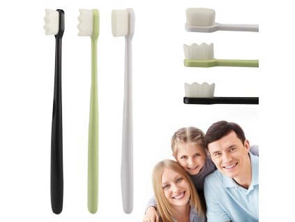 mainimage03 Colors Optional 1pc Portable Toothbrushes With Nano Ultra fine Bristles Wave Flat Teeth Head Travel