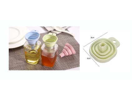 silikonowy lejek skladany kol 71806