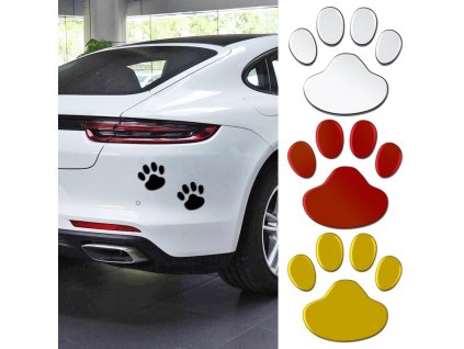 Samolepky na auto - tlapky