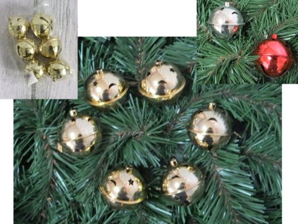 bombki dzwoneczki plastik bez 40579