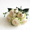 10 variant 1 bundle silk peony bouquet home decoration accessories wedding party scrapbook fake plants diy pompons artificial roses flowers