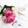 3 variant 1 bundle silk peony bouquet home decoration accessories wedding party scrapbook fake plants diy pompons artificial roses flowers