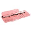 Sada 24 kosmetických štětců na make-up - růžová