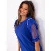 Blouse LK-BZ-506682.26P DARK BLUE (Barva cobalt, Velikost 36)