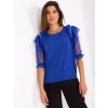 Blouse LK-BZ-506682.26P DARK BLUE (Barva cobalt, Velikost 36)