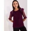 Blouse LK-BZ-506682.26P DARK VIOLET (Barva dark purple, Velikost 36)