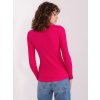 Fuchsia V-neck blouse BASIC FEEL GOOD (Barva fuchsia, Velikost S/M)