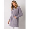 Carolyn's grey alpaca coat (Barva gray, Velikost ONE SIZE)