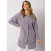 Carolyn's grey alpaca coat (Barva gray, Velikost ONE SIZE)
