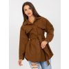 Brown women's one size outerwear shirt with binding (Barva brown, Velikost ONE SIZE)