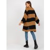 Black Camel Wide Sleeve Cardigan OCH BELLA (Barva camel, Velikost ONE SIZE)
