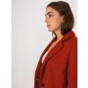 Dark orange plush coat with OCH BELLA clasp (Barva dark orange, Velikost ONE SIZE)