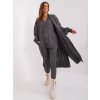 Dark gray puffed sleeve cardigan (Barva dark grey, Velikost ONE SIZE)