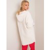 Carolyn's ecru alpaca coat (Barva ecru, Velikost ONE SIZE)