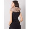Dark beige scarf with peas (Barva dark beige, Velikost ONE SIZE)