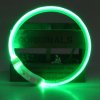 2 variant rojeco led usb dog collar rechargeable led night safety pet dog collars tube flashing glow glowing luminous night dog leash lead