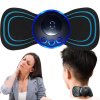 Elektrostimulátor pro břišní svaly krku mini ems massager 19 úrovní (Velikost univerzální)