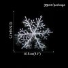5 main 30pcs christmas party white snowflake decor for home hanging pendants new year xmas tree ornaments window decoration