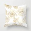 7 variant golden flowers leaves cushion cover polyester throw pillows soft decorative pillowcase for home sofa chair pillow covers 40816