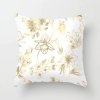 5 variant golden flowers leaves cushion cover polyester throw pillows soft decorative pillowcase for home sofa chair pillow covers 40816