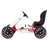 Dětský šlapací motokár ABARTH Bílý + Kola EVA + Ruční brzda + Volnoběh